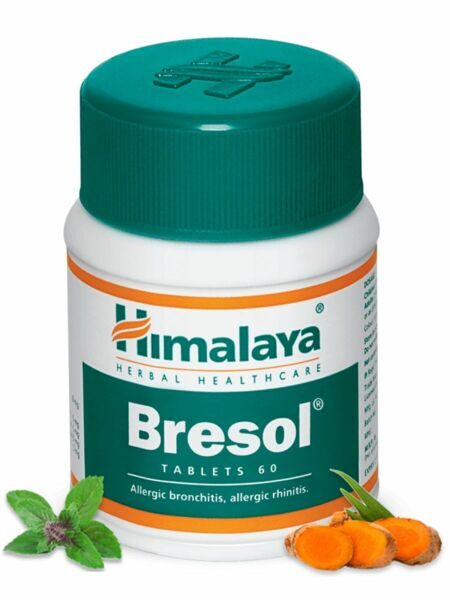 Бресол (Bresol) Himalaya Herbals, дыхательная система, 60 таб