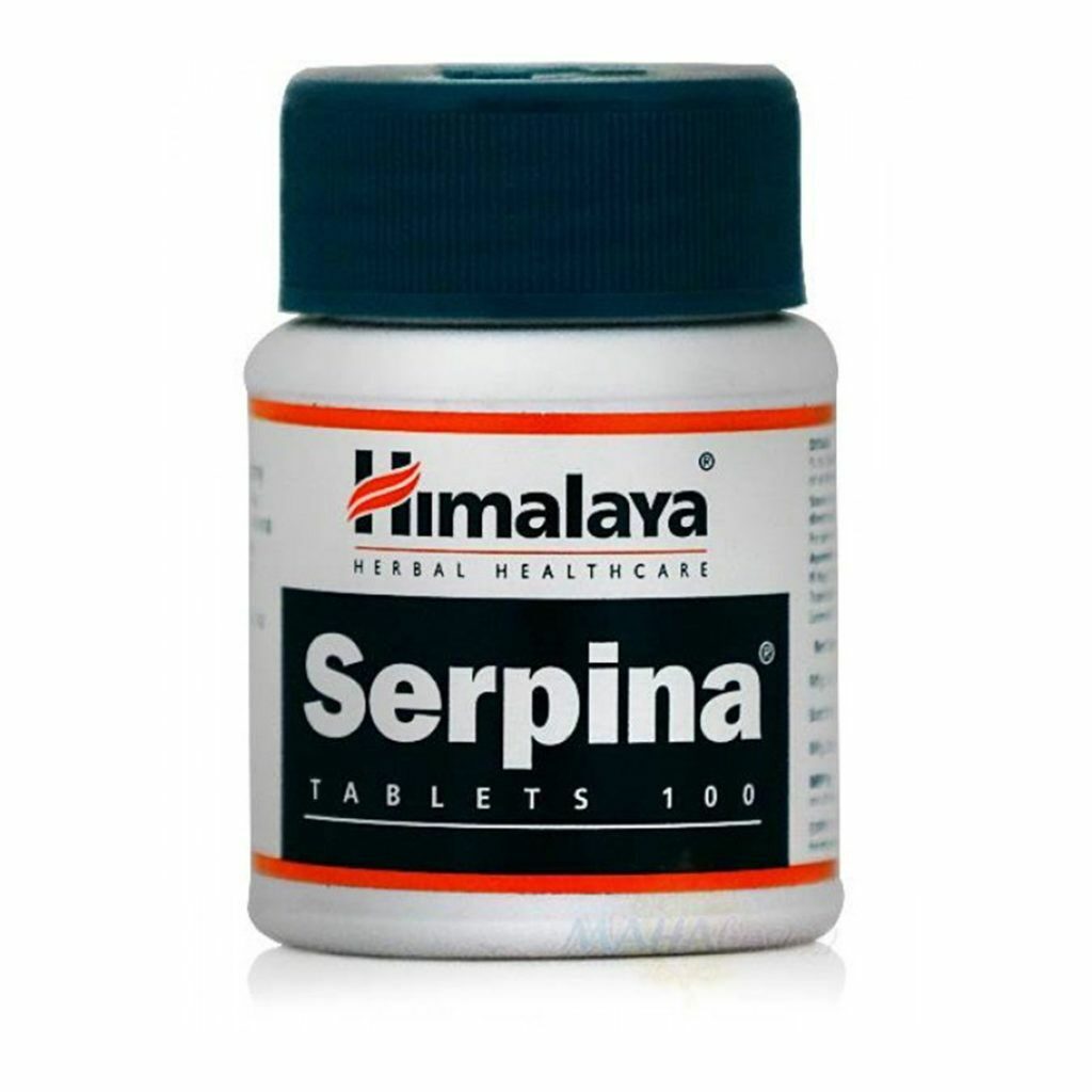 СЕРПИНА (SERPINA) ДЛЯ СНИЖЕНИЯ ДАВЛЕНИЯ, ХИМАЛАЯ (HIMALAYA), 100 ТАБ ...