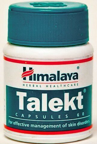 ТАЛЕКТ (TALEKT) ОТ КОЖНЫХ ЗАБОЛЕВАНИЙ,  ХИМАЛАЯ (HIMALAYA), 60 КАПСУЛ.