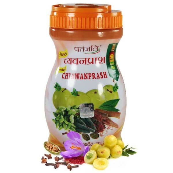 Чаванпраш с шафраном (Chyawanprash with Saffron),  Патанджали (Patanjali), 500 гр