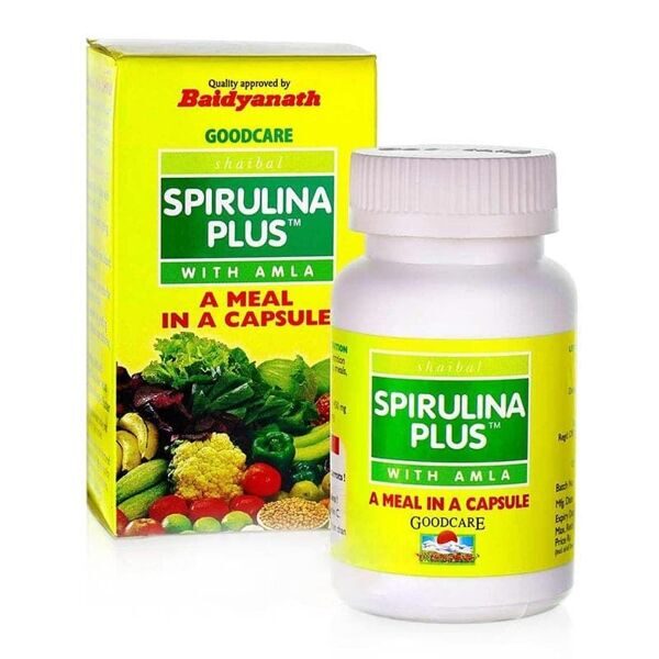 Спирулина Плюс с Амлой (Spirulina Plus with Amla) GoodCare, 60 кап