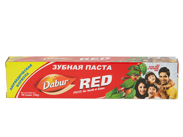 ЗУБНАЯ ПАСТА РЕД (RED TOOTHPASTE), ДАБУР (DABUR), 100 ГР.