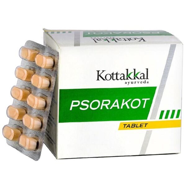 ПСОРАКОТ (PSORAKOT) ПРИ КОЖНЫХ ЗАБОЛЕВАНИЯХ, КОТТАККАЛ (KOTTAKKAL), 100 ТАБ.