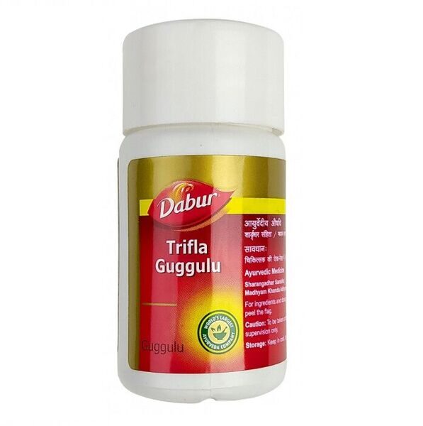 ТРИФАЛА ГУГГУЛ (TRIPHALA GUGGULU), ДАБУР (DABUR), 40 ТАБ.