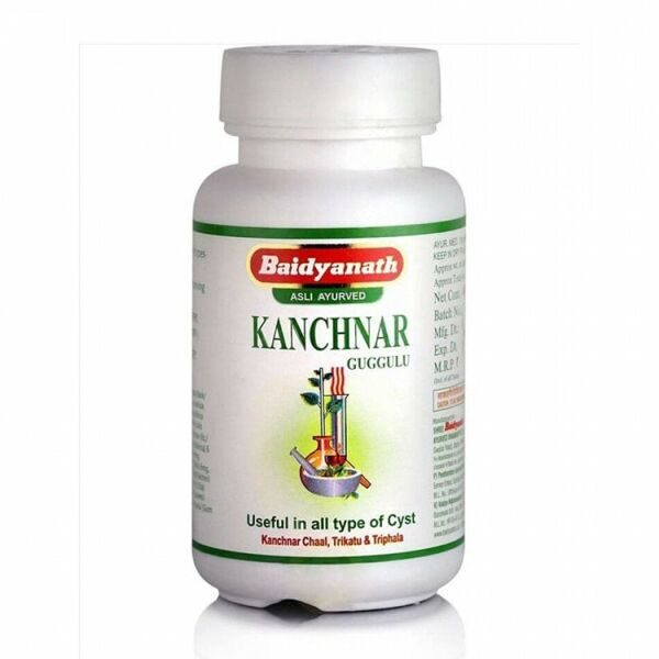 Канчнар Гуггул (Kanchnar Guggulu) Baidyanath, для лимфатической системы, 80 таб