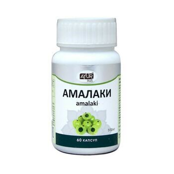 АМАЛАКА (AMALAKI). ДЛЯ ПОДДЕРЖАНИЯ ИММУНИТЕТА, АЮР ПЛЮС (AYUR PLUS), 60 ТАБ.