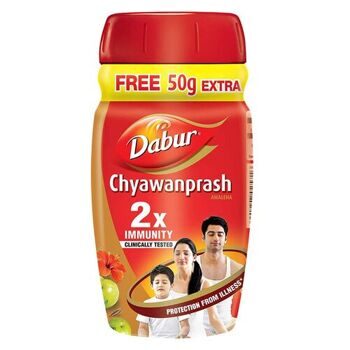 ЧАВАНПРАШ ДВОЙНОЙ ИММУНИТЕТ (CHYAWANPRASH DOUBLE IMMUNITY), ДАБУР (DABUR), 500 ГР + 75 ГР.